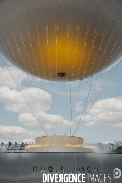 Vasque olympique dans le jardin des Tuileries