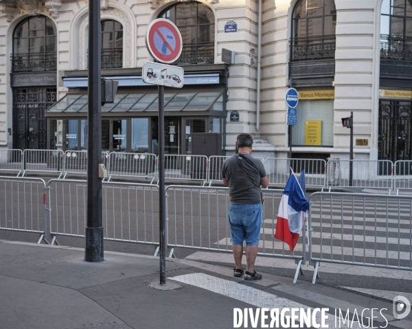 Paris JO 2024, quelques instants avant le passage du marathon masculin.