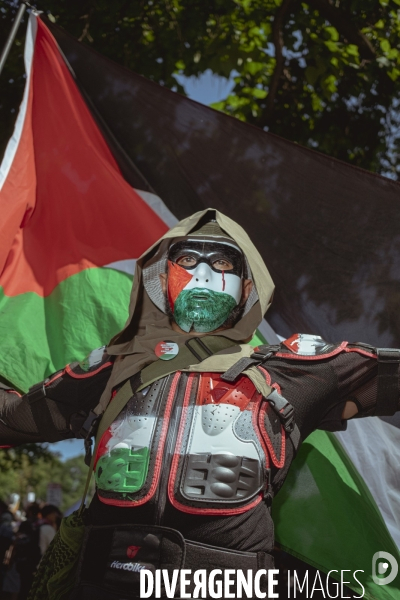 Manifestation Israel-Palestine-Gaza en marge de la convention démocrate à Chicago.