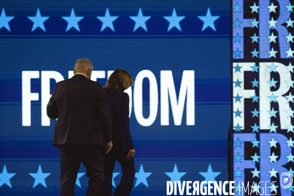 Kamala Harris et Tim Walz en campagne à Milwaukee