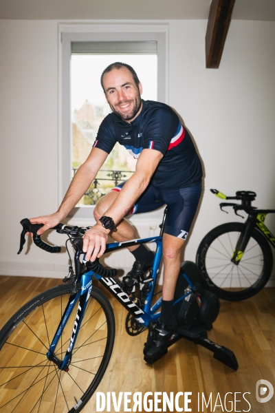 La paratriathlète Cédric Denuzière