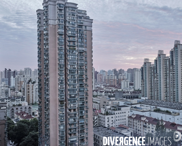Shanghaï, quartier  Huangpu vu de l’hôtel Pullman