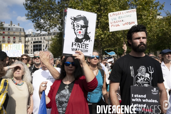 Rassemblement de soutien à Paul Watson