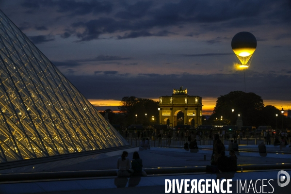 La vasque olympique s envole des tuileries
