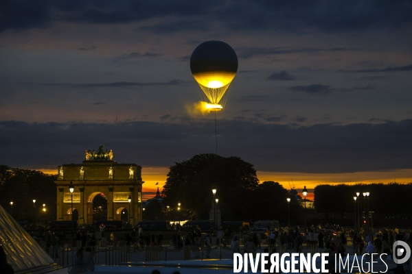La vasque olympique s envole des tuileries