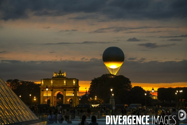 La vasque olympique s envole des tuileries