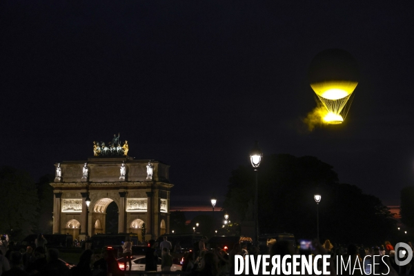 La vasque olympique s envole des tuileries