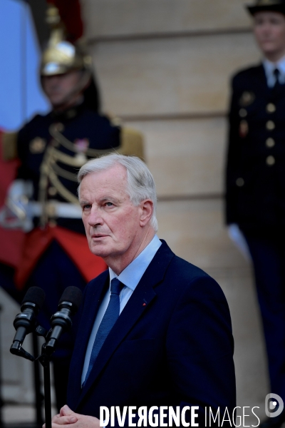 Passation de pouvoir entre Gabriel Attal et Michel Barnier