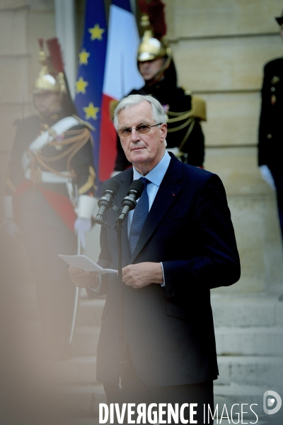 Passation de pouvoir entre Gabriel Attal et Michel Barnier