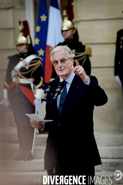 Passation de pouvoir entre Gabriel Attal et Michel Barnier