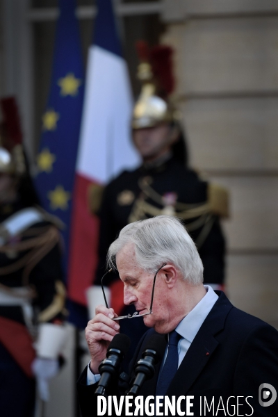 Passation de pouvoir entre Gabriel Attal et Michel Barnier