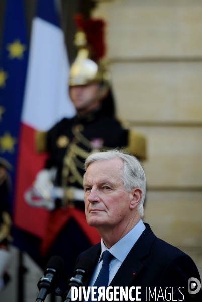Passation de pouvoir entre Gabriel Attal et Michel Barnier