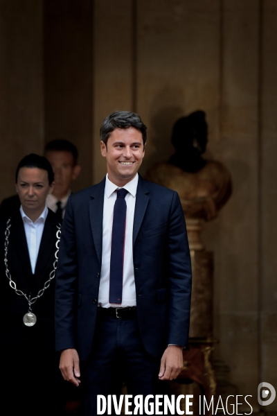 Passation de pouvoir entre Gabriel Attal et Michel Barnier