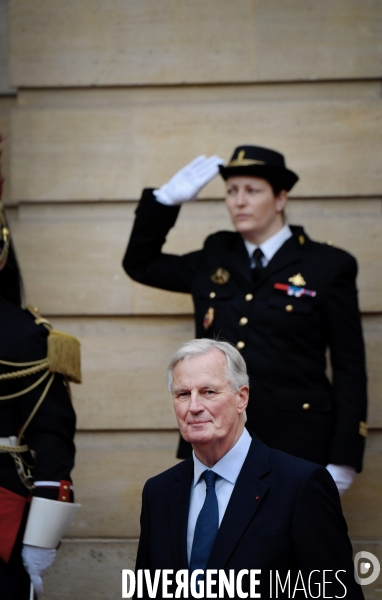Passation de pouvoir entre Gabriel Attal et Michel Barnier