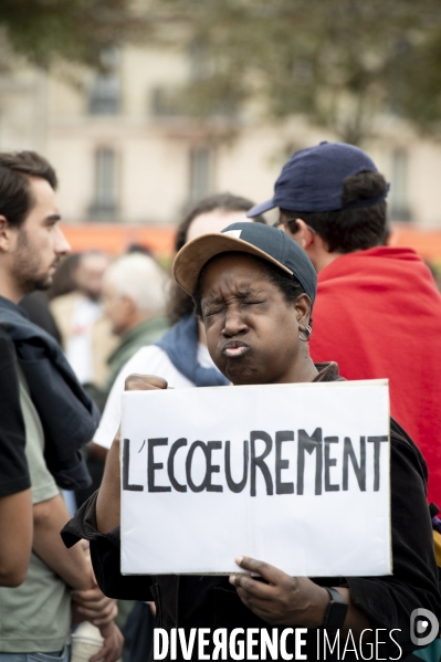 Marche contre le coup de force de Macron