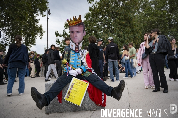 Marche contre le coup de force de Macron