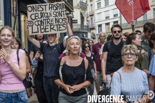 Montpellier, 07.09.2024. Manifestation contre  le coup de force de Macron 