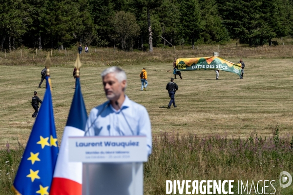 Laurent Wauquiez : montée du Mont Mézenc.