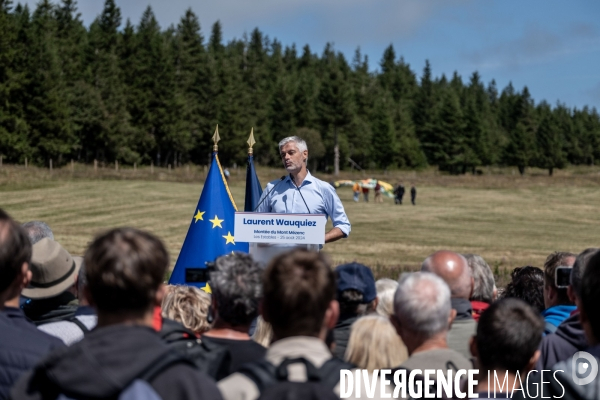 Laurent Wauquiez : montée du Mont Mézenc.