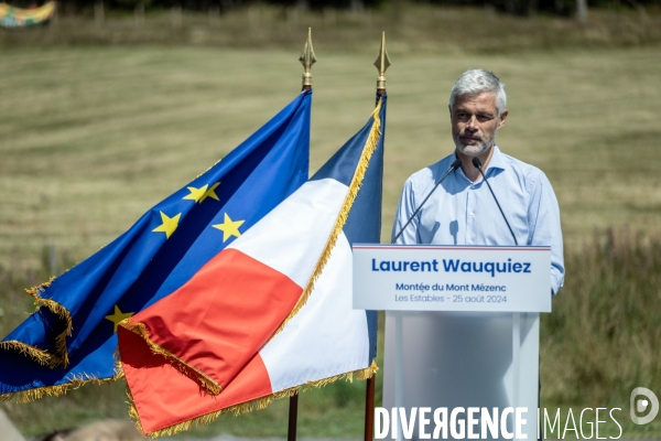 Laurent Wauquiez : montée du Mont Mézenc.