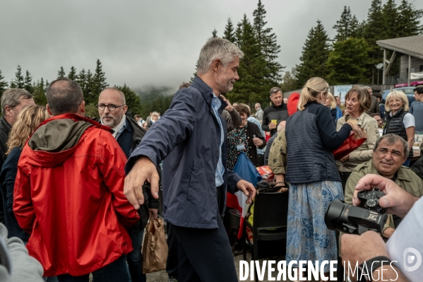 Laurent Wauquiez : montée du Mont Mézenc.