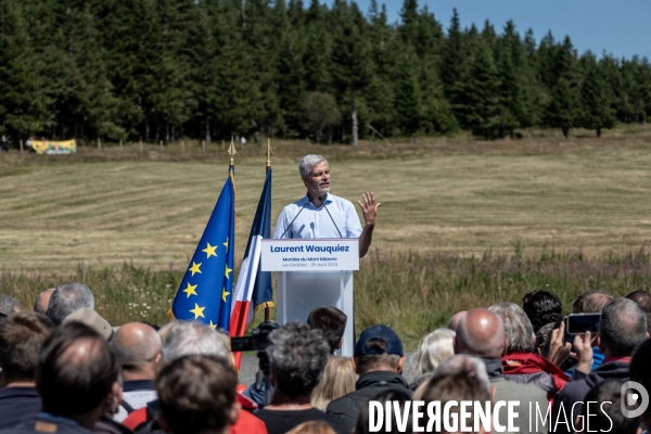 Laurent Wauquiez : montée du Mont Mézenc.