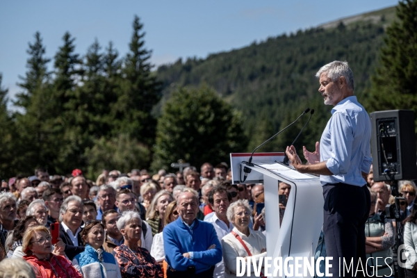 Laurent Wauquiez : montée du Mont Mézenc.