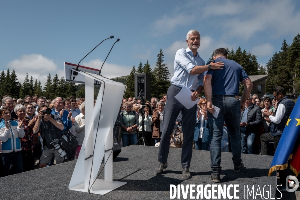 Laurent Wauquiez : montée du Mont Mézenc.
