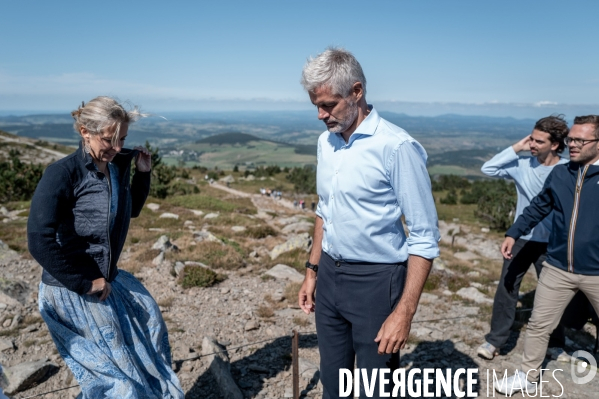 Laurent Wauquiez : montée du Mont Mézenc.