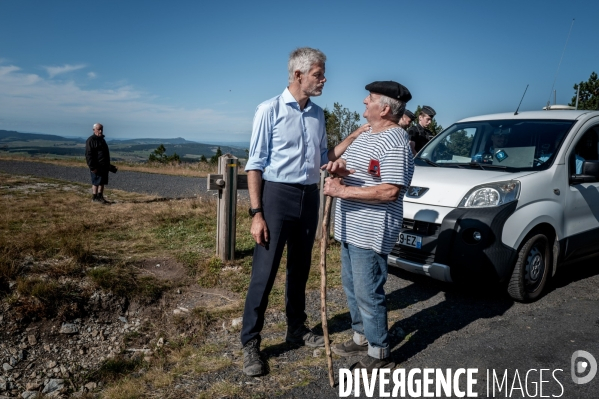 Laurent Wauquiez : montée du Mont Mézenc.