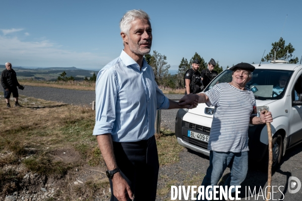 Laurent Wauquiez : montée du Mont Mézenc.