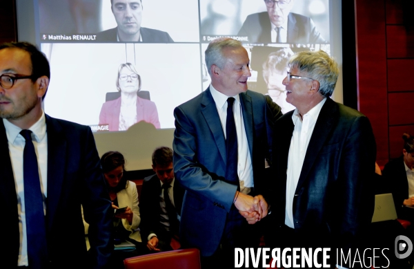 Assemblee Nationale / La commission des finances auditionne Bruno Le Maire et Thomas Cazenave