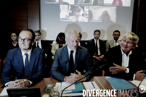 Assemblee Nationale / La commission des finances auditionne Bruno Le Maire et Thomas Cazenave