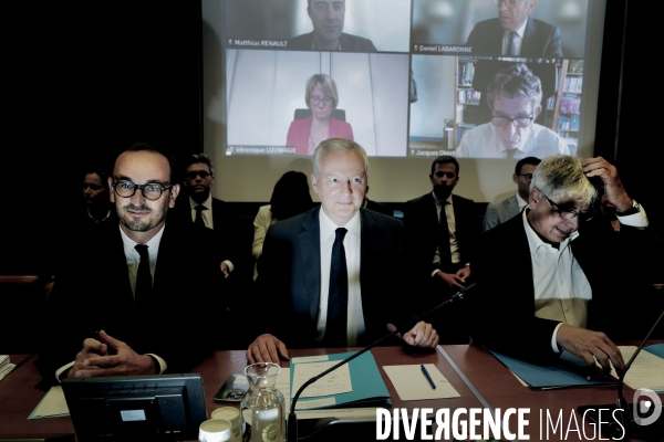Assemblee Nationale / La commission des finances auditionne Bruno Le Maire et Thomas Cazenave