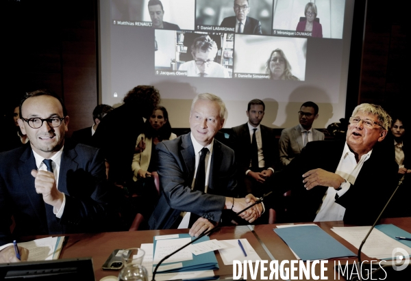 Assemblee Nationale / La commission des finances auditionne Bruno Le Maire et Thomas Cazenave