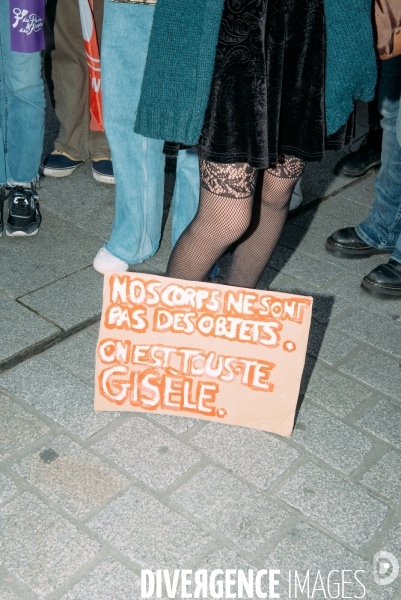 Rassemblement de soutien à Gisèle Pelicot, à Rennes 