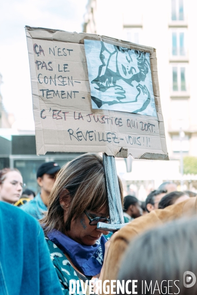 Rassemblement de soutien à Gisèle Pelicot, à Rennes 