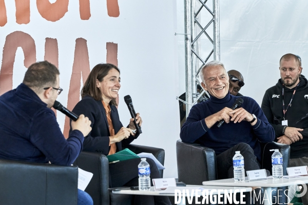 Debat Sophie Binet CGT et Patrick Martin MEDEF