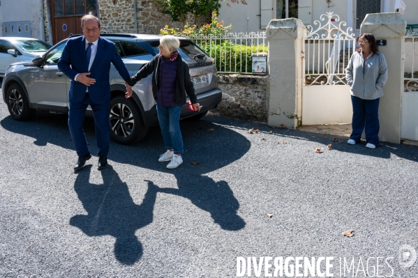 François Hollande devant l Association des Maires de Corrèze.