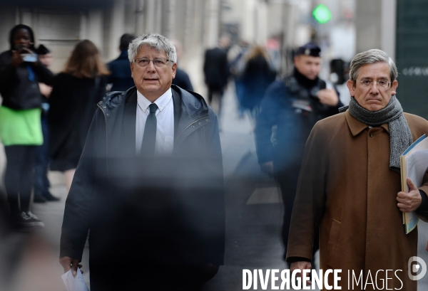 Arrivee de Eric Coquerel et Charles de Courson à matignon