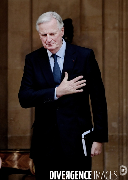 Passation de pouvoir entre Gabriel Attal et Michel Barnier