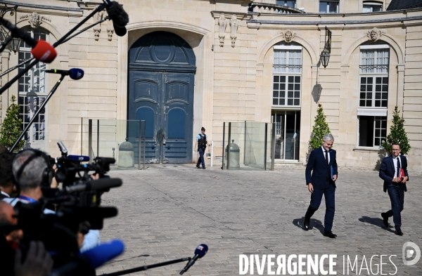 Derniere réunion de preparation pour le futur gouvernement Barnier