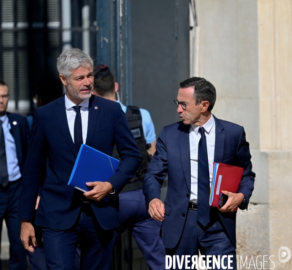 Derniere réunion de preparation pour le futur gouvernement Barnier