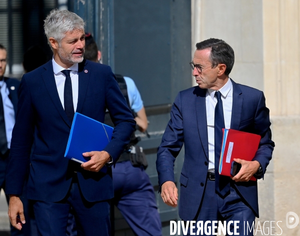 Derniere réunion de preparation pour le futur gouvernement Barnier