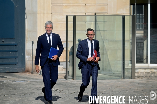 Derniere réunion de preparation pour le futur gouvernement Barnier