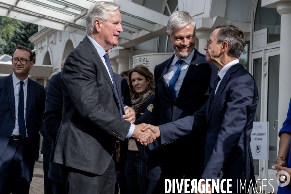 Michel Barnier Aux journées parlementaires LR.