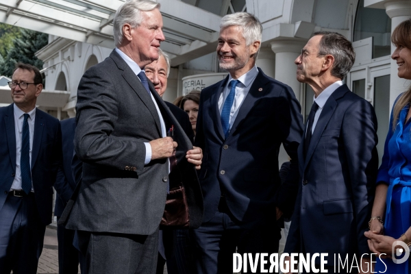 Michel Barnier Aux journées parlementaires LR.