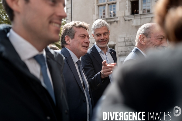 Michel Barnier Aux journées parlementaires LR.