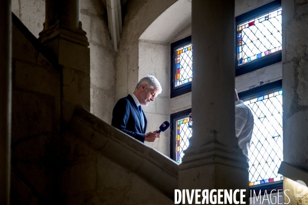 Michel Barnier Aux journées parlementaires LR.