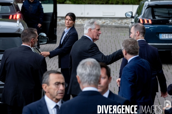 Michel Barnier Aux journées parlementaires LR.